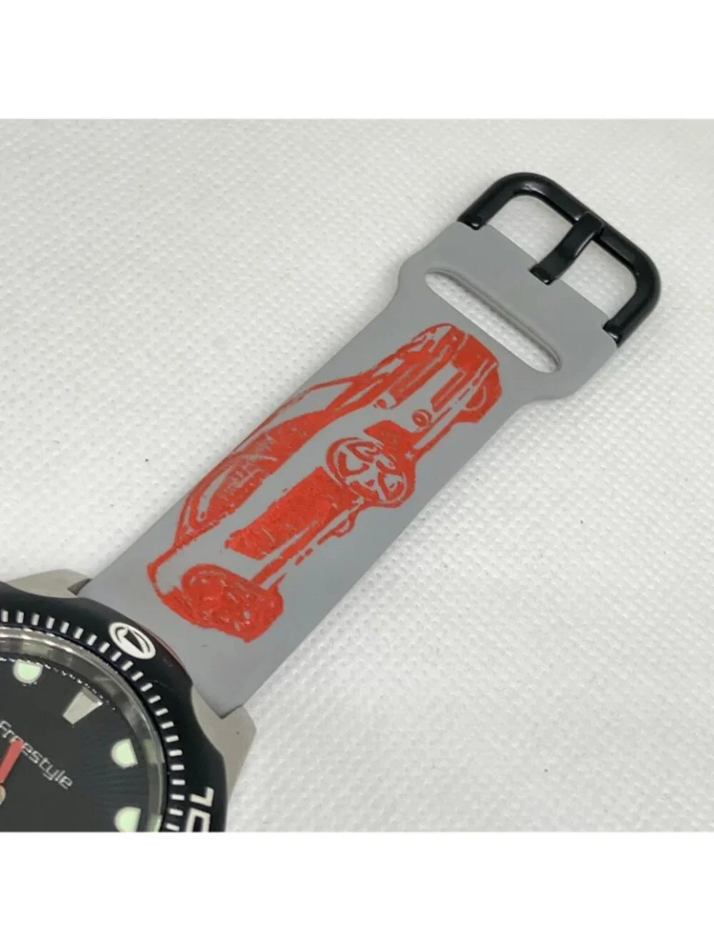 Freestyle Shark X 2.0 men’s watch analog digital black silver tone 42mm running